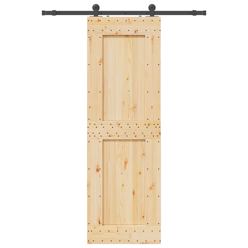 Schiebetür mit Beschlag 70x210 cm Massivholz Kiefer