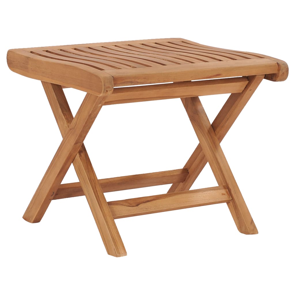Klappbarer Fußhocker 46,5×49×41,5 cm Massivholz Teak Klappbarer Fußhocker 46,5×49×41,5 cm Massivholz Teak