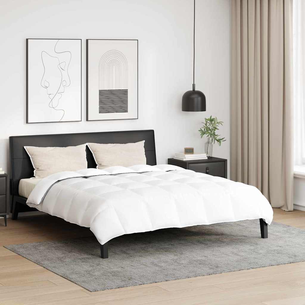Winter Bettdecke Set mit Kissen 3 pcs Weiß 200 x 240 cm
