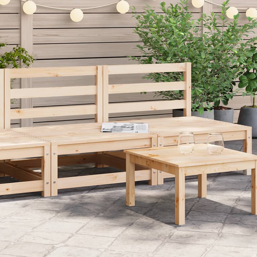Gartensofas ohne Armlehnen 2 Stk. 70x70x67 cm Massivholz Kiefer Gartensofas ohne Armlehnen 2 Stk. 70x70x67 cm Massivholz Kiefer