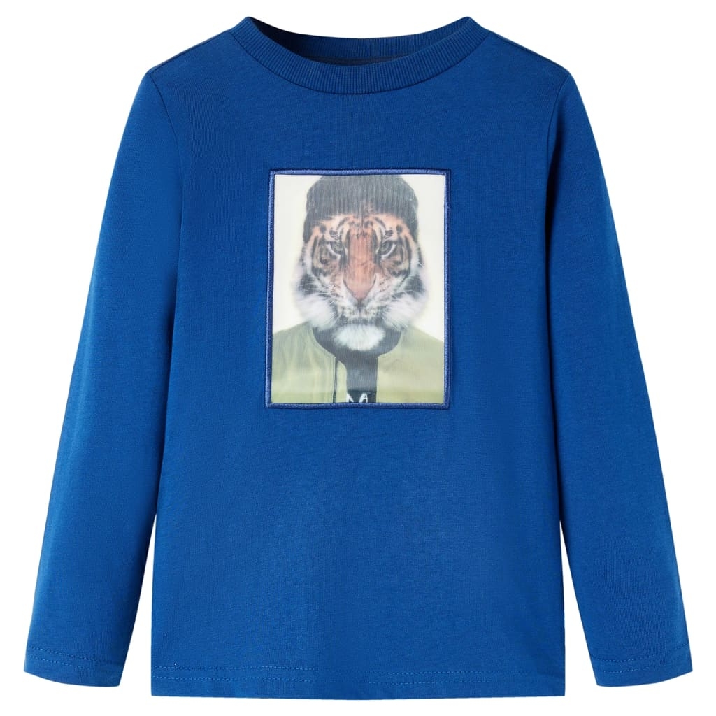 Kinder-Langarmshirt Dunkelblau 116