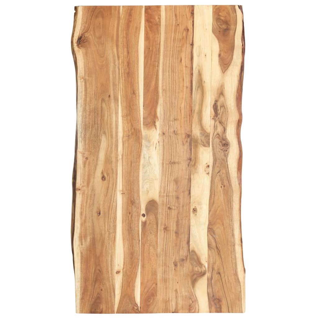 Tischplatte Massivholz Akazie 118x(50-60)x3,8 cm