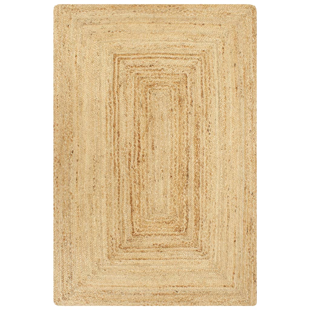 Teppich Handgefertigt Jute Natur 120x180 cm