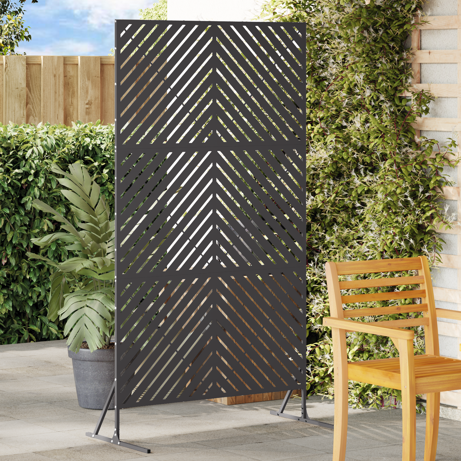 Stahlzaunpanel Schwarz Stahl Standard Langlebig Stahlzaunpanel