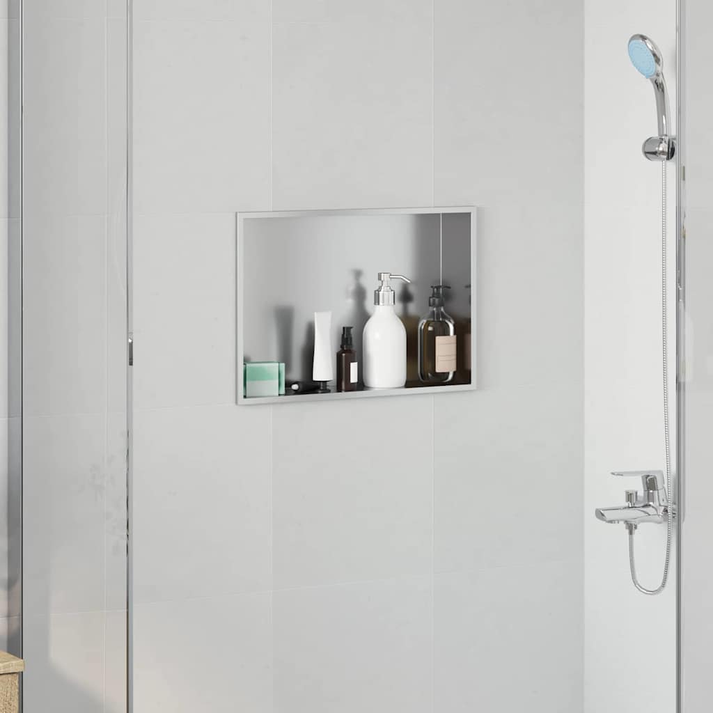 Duschnische Silber 45 x 30 x 9.5 cm Edelstahl Duschnische Silber 45 x 30 x 9.5 cm Edelstahl