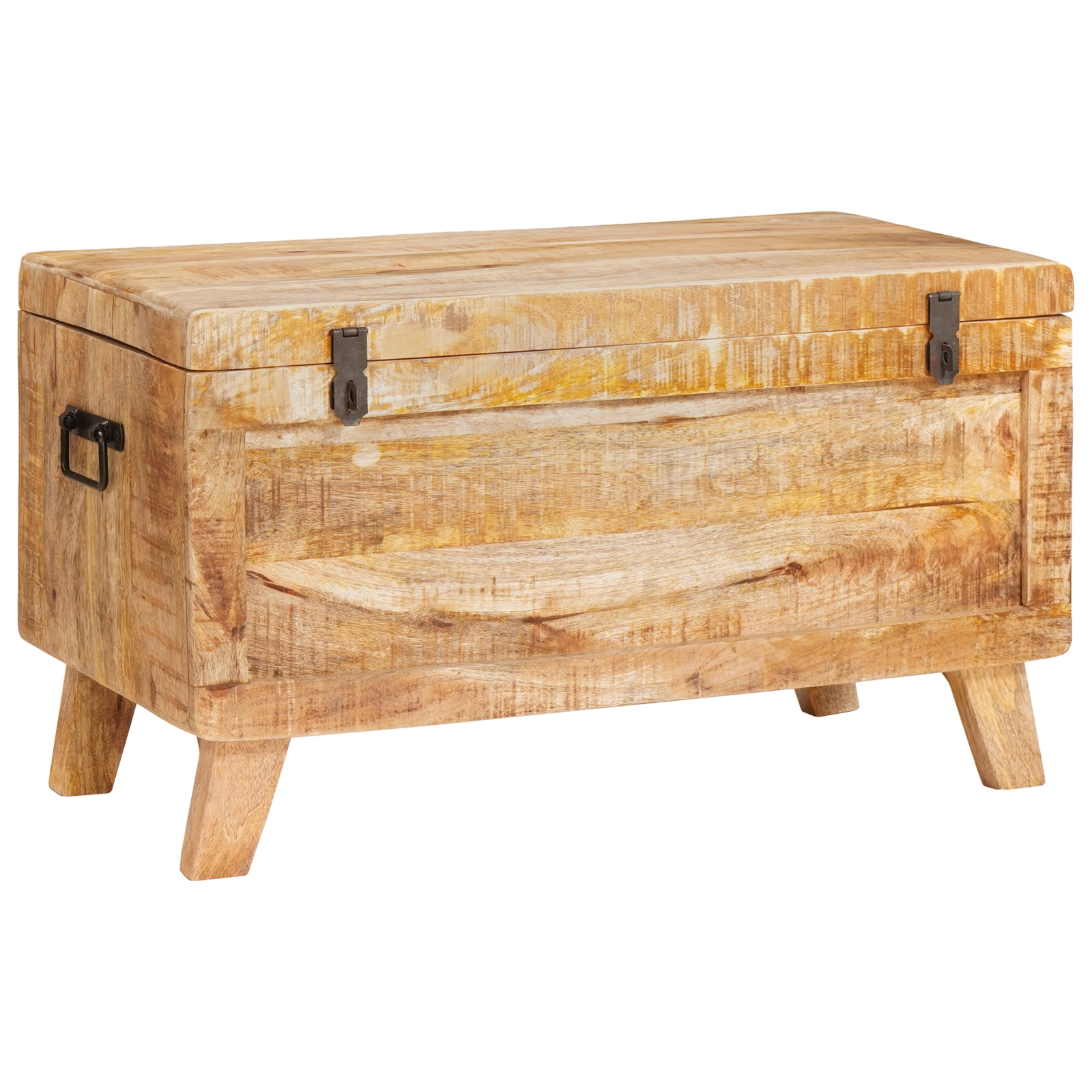 Aufbewahrungsbox 70 x 35 x 40 cm massives Mangoholz