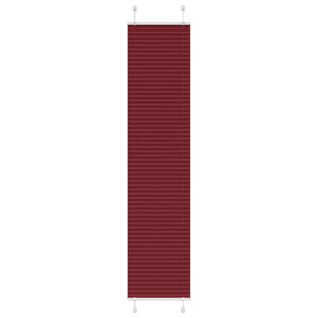 Plissee Bordeauxrot 50x200 cm Stoffbreite 49,4 cm Polyester