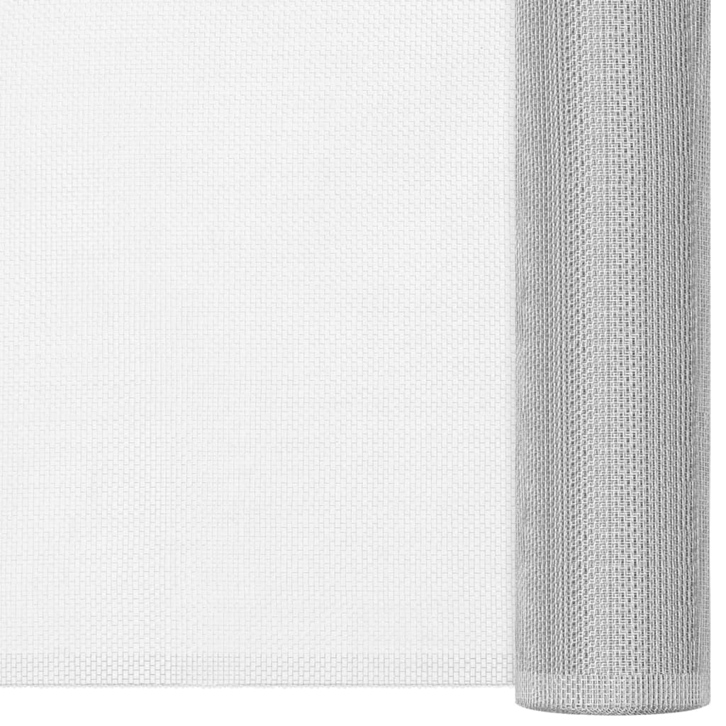 Fliegengitter Aluminium 80x500 cm Silbern
