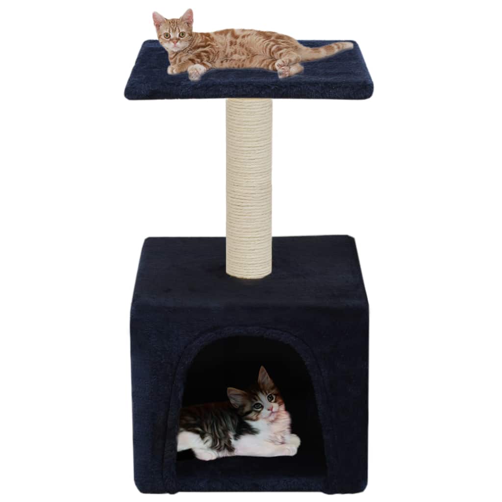Katzen-Kratzbaum Sisal 55 cm Dunkelblau