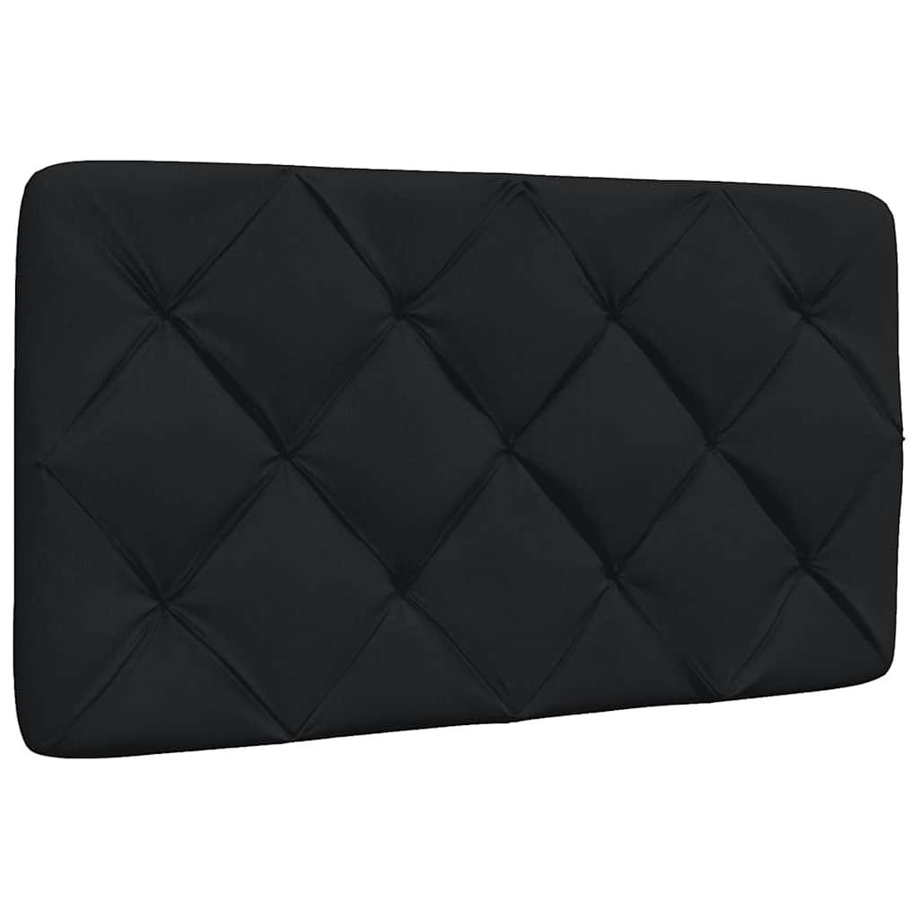 Kopfteil-Kissen Schwarz 80 cm Stoff