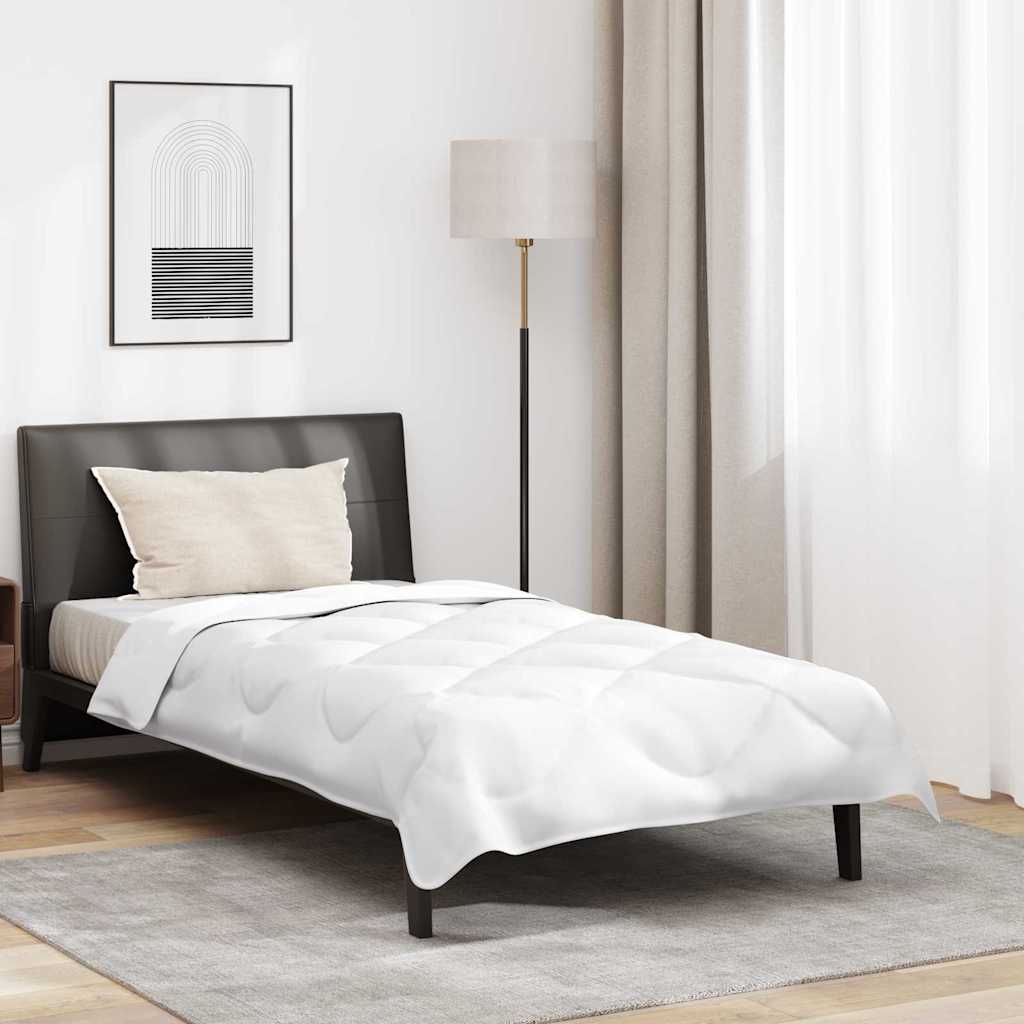 Winter Bettdecke Set mit Kissen 2 pcs Weiß 140 x 200 cm Mikrofaser