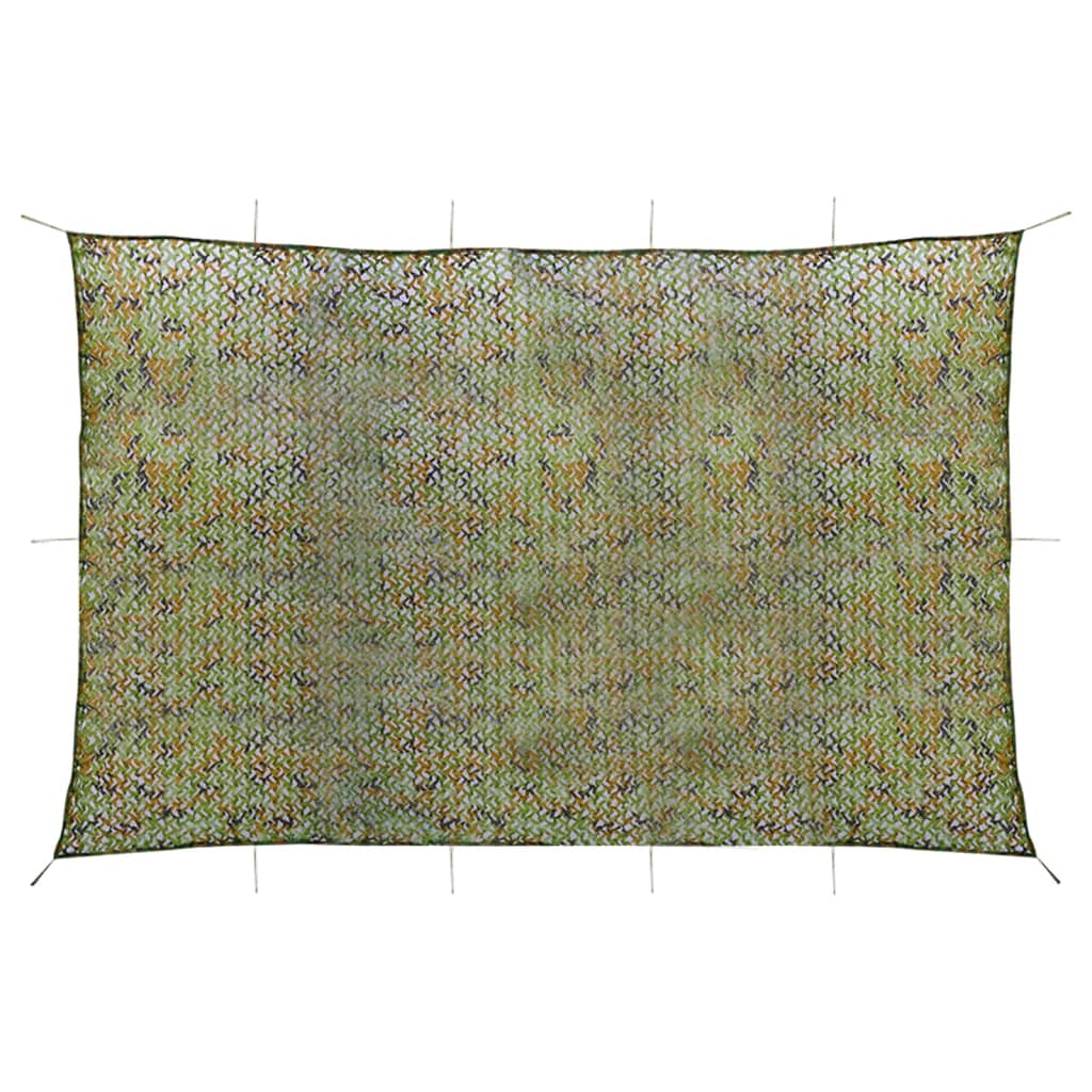 Tarnnetz mit Aufbewahrungstasche 4x5 m Grün