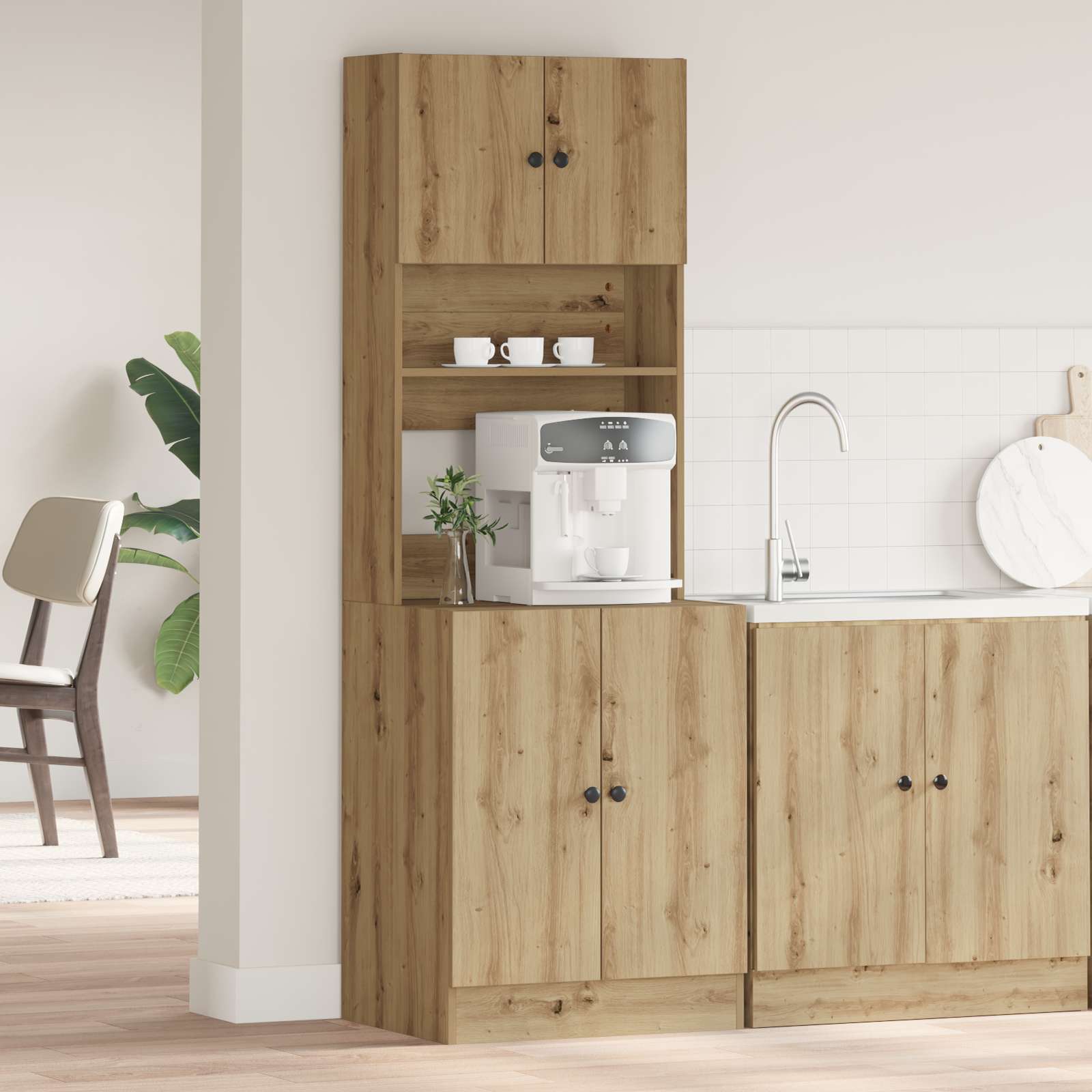 Küchenschrank Artisan Eiche 60x50x180 cm