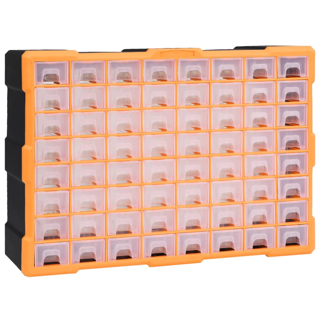 Multi-Schubladen-Organizer mit 64 Schubladen 52x16x37,5 cm