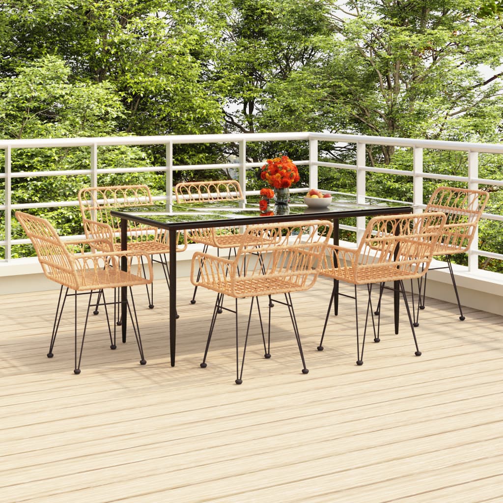 7-tlg. Garten-Essgruppe Poly Rattan 7-tlg. Garten-Essgruppe Poly Rattan