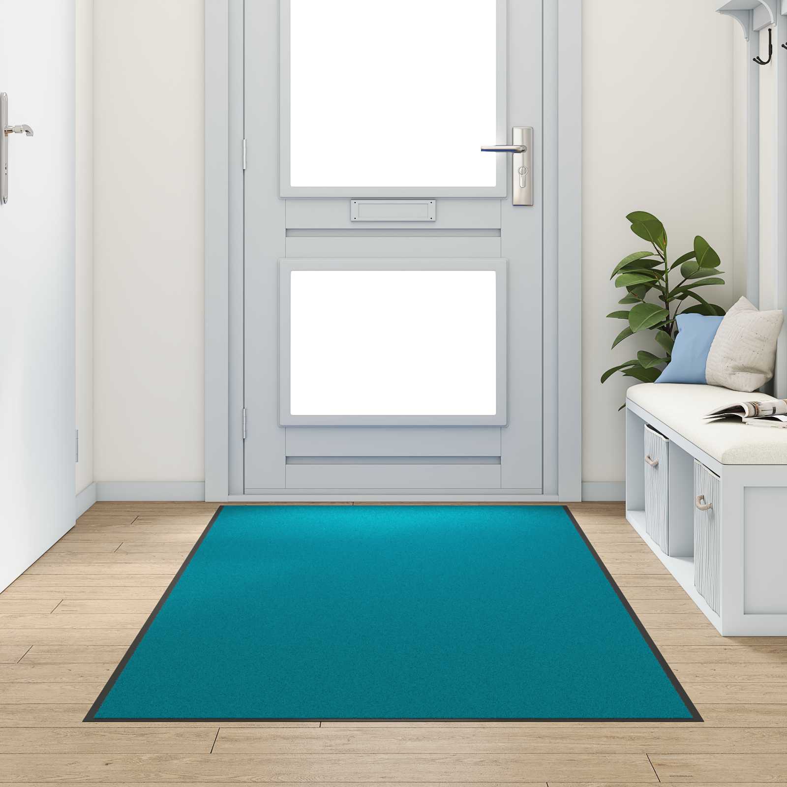 Fußmatte Waschbar Zyan 120x250 cm