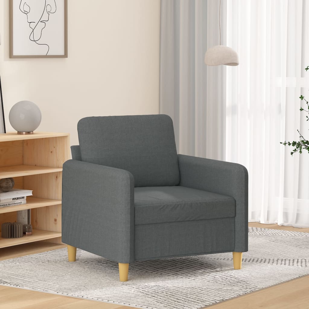 Sessel Dunkelgrau 60 cm Stoff Sessel Dunkelgrau 60 cm Stoff