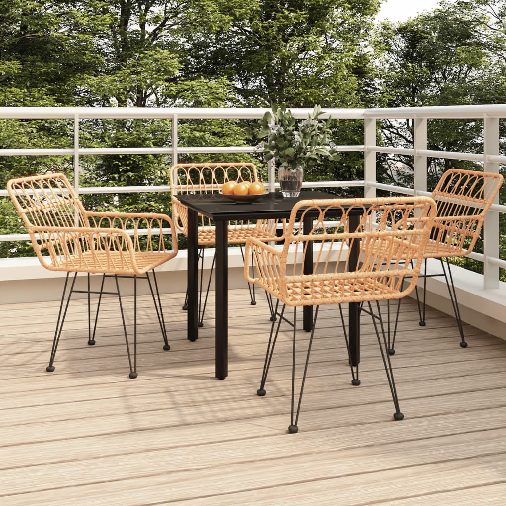 5-tlg. Garten-Essgruppe Poly Rattan 5-tlg. Garten-Essgruppe Poly Rattan