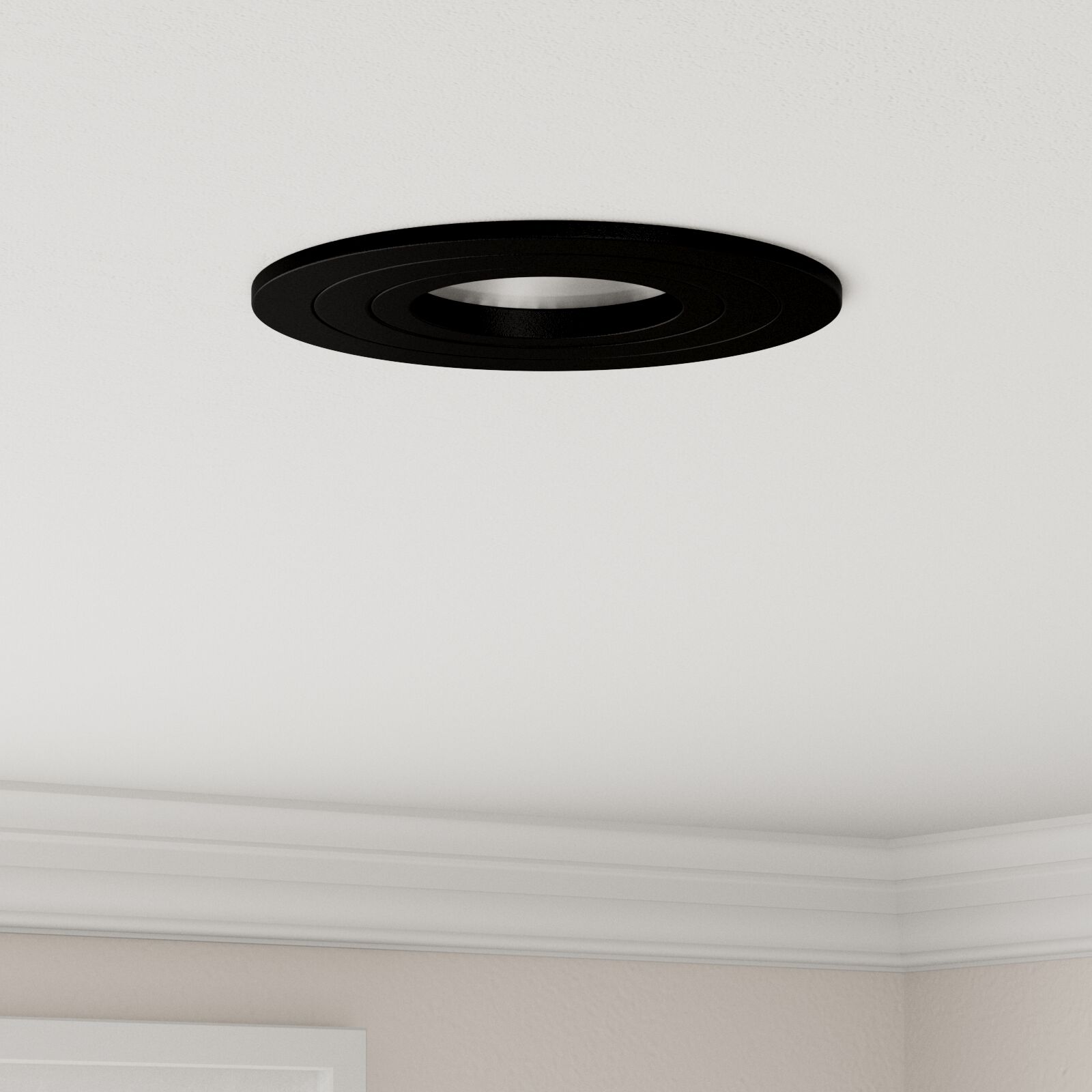 Einbauspotlights 6 Stück Rund GU10 Schwarz Ø91 mm
