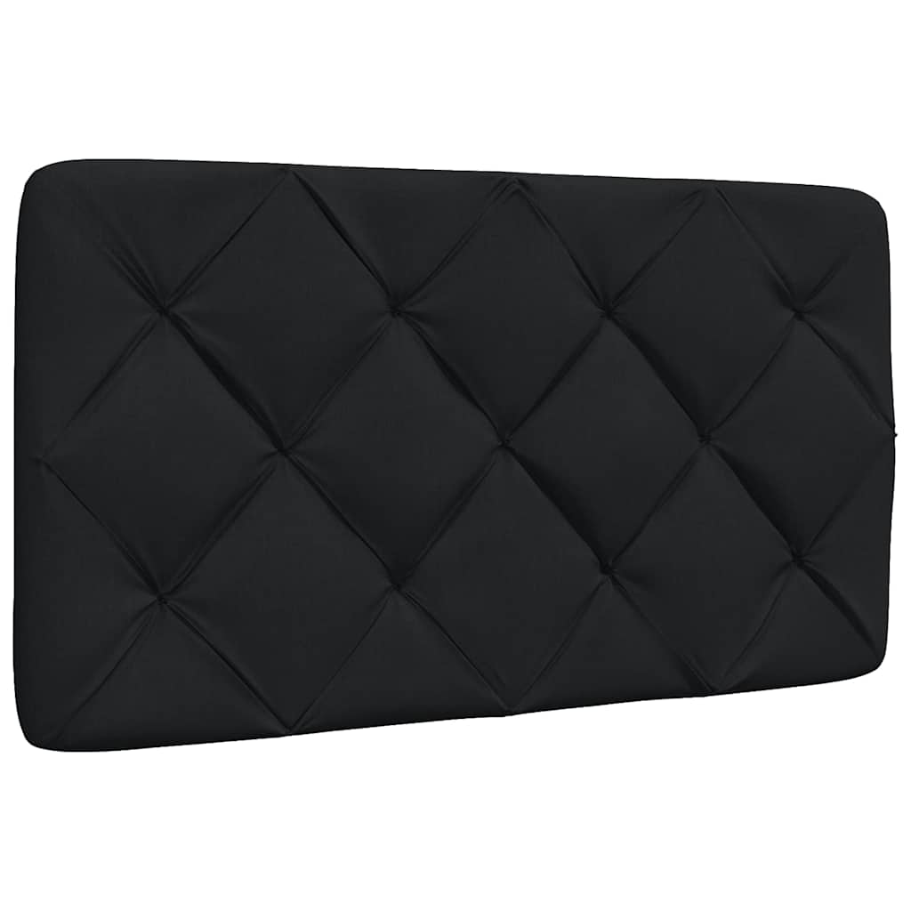 Kopfteil-Kissen Schwarz 90 cm Stoff