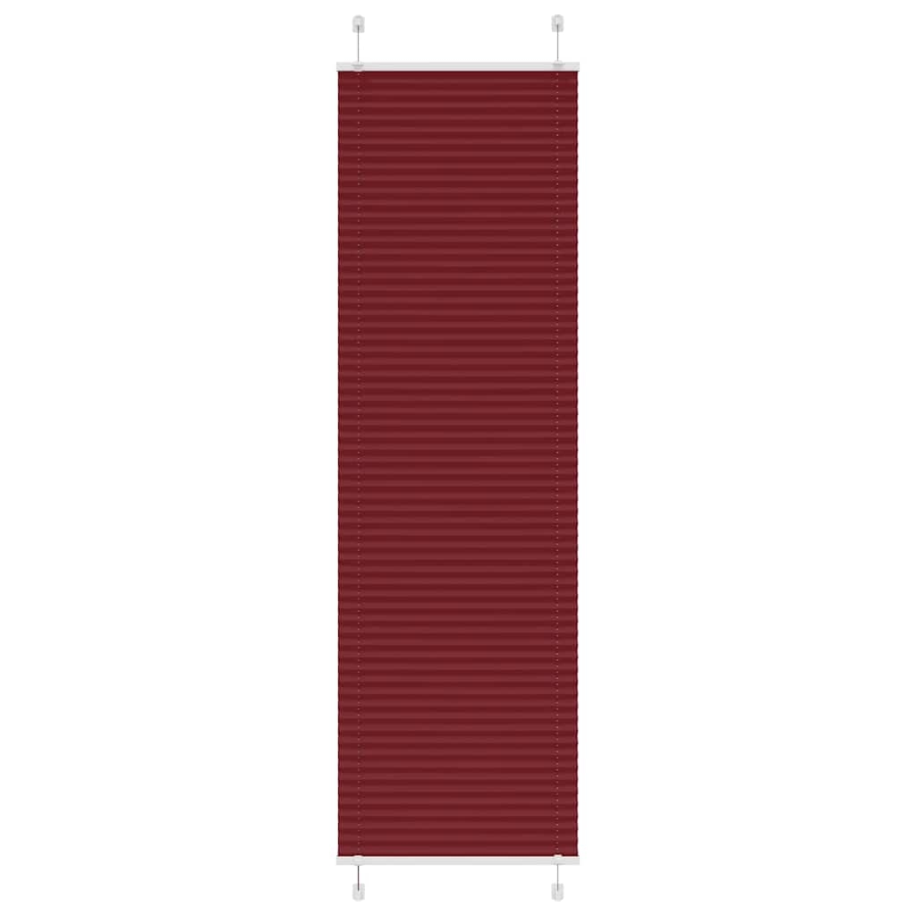 Plissee Bordeauxrot 60x200 cm Stoffbreite 59,4 cm Polyester