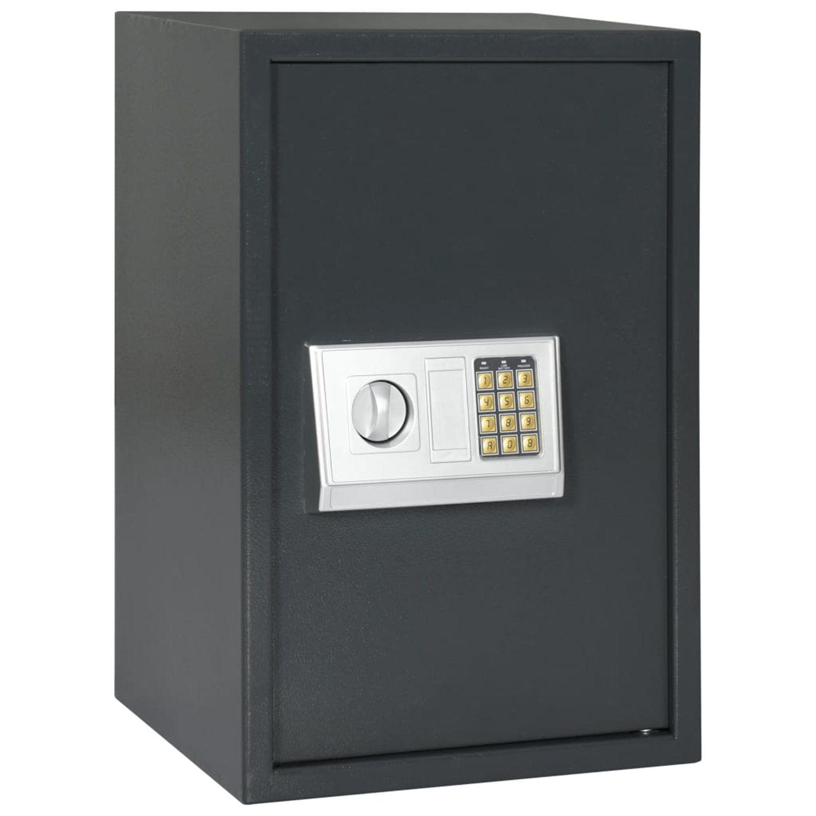 elektronischer Digital Safe mit Regal Dunkelgrau 40x35x60 cm Stahl