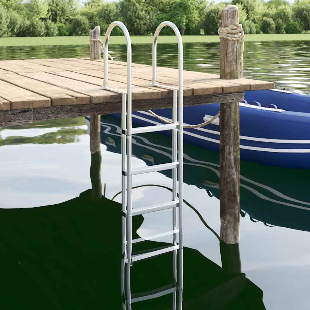 Dockleiter Silber 45 x 11.5 x 162 cm Aluminium