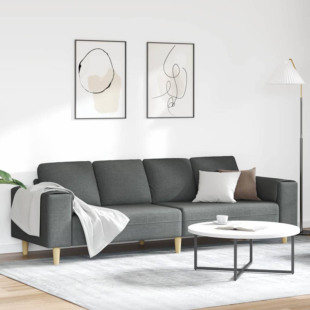 Sofa Set Dunkelgrau Stoff Sofa Set Dunkelgrau Stoff