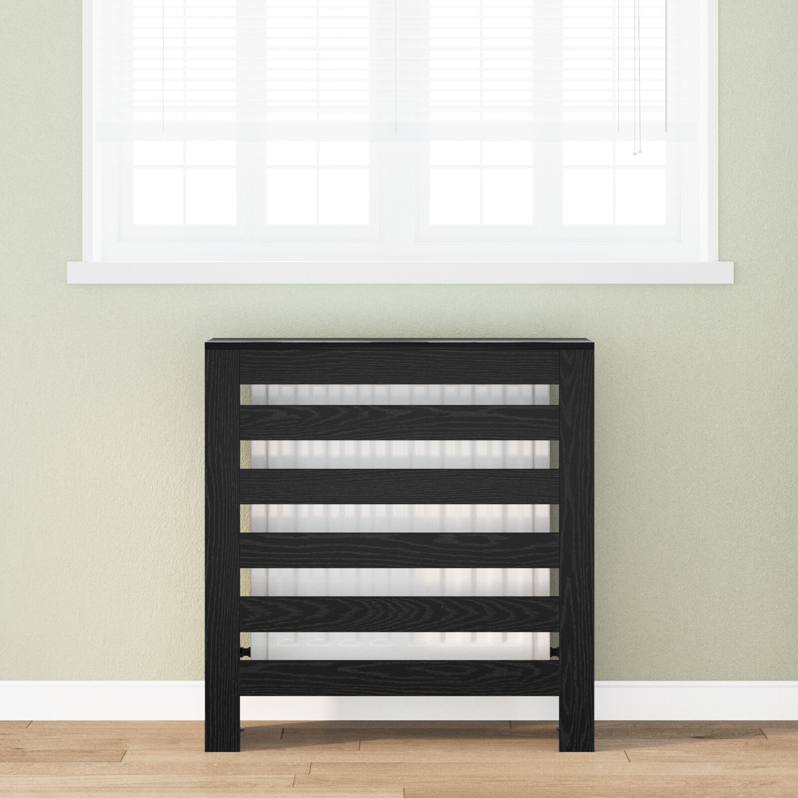 Heizungsabdeckung Schwarze Eiche 78x20x82 cm Holzwerkstoff