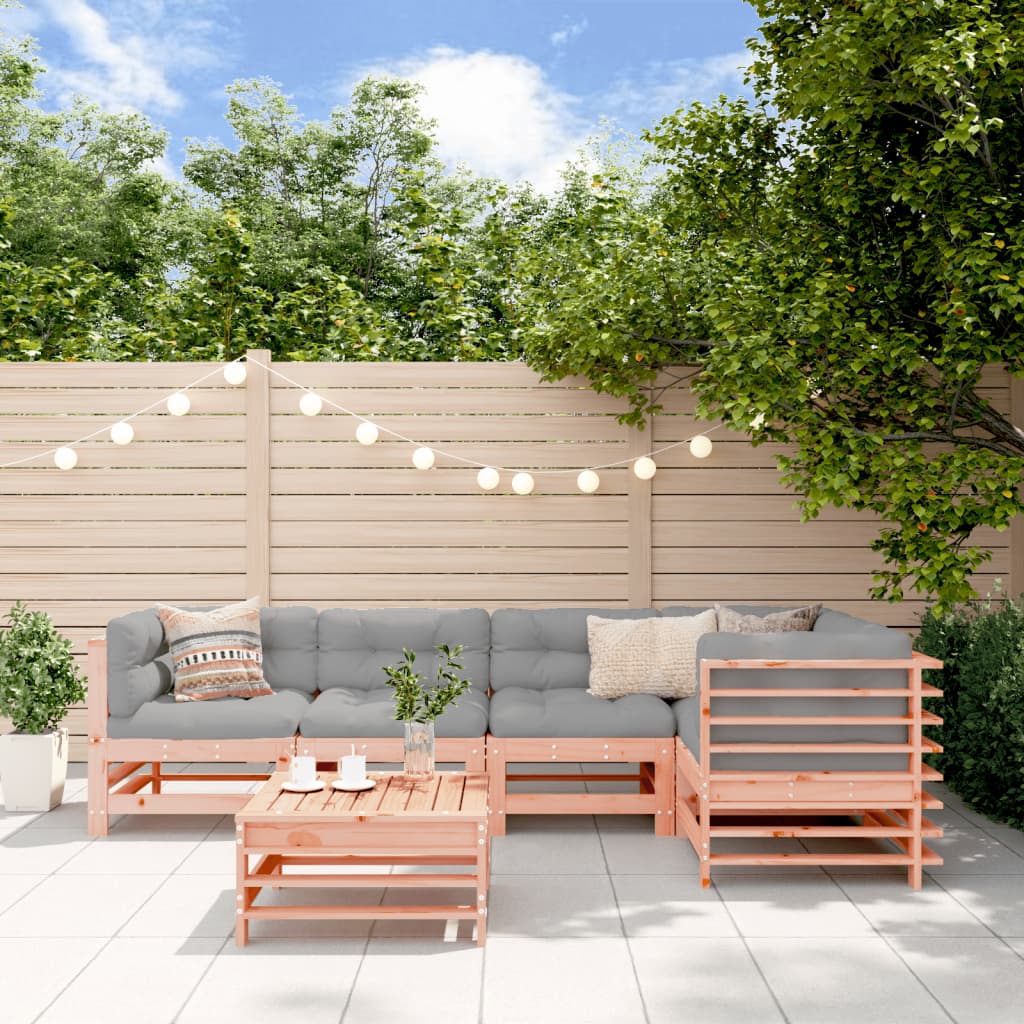 6-tlg. Garten-Lounge-Set mit Kissen Massivholz Douglasie 6-tlg. Garten-Lounge-Set mit Kissen Massivholz Douglasie
