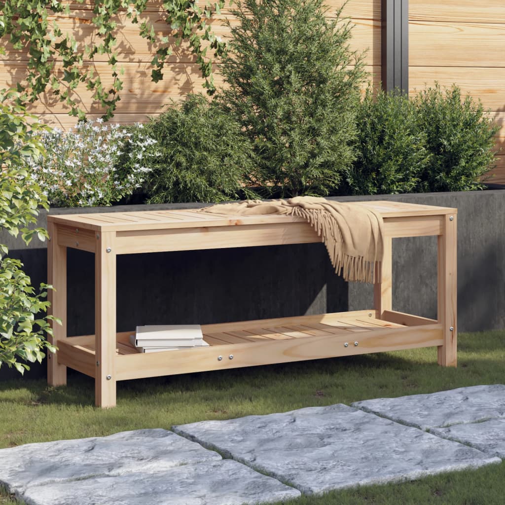 Gartenbank 108x35x45 cm Massivholz Kiefer Gartenbank 108x35x45 cm Massivholz Kiefer
