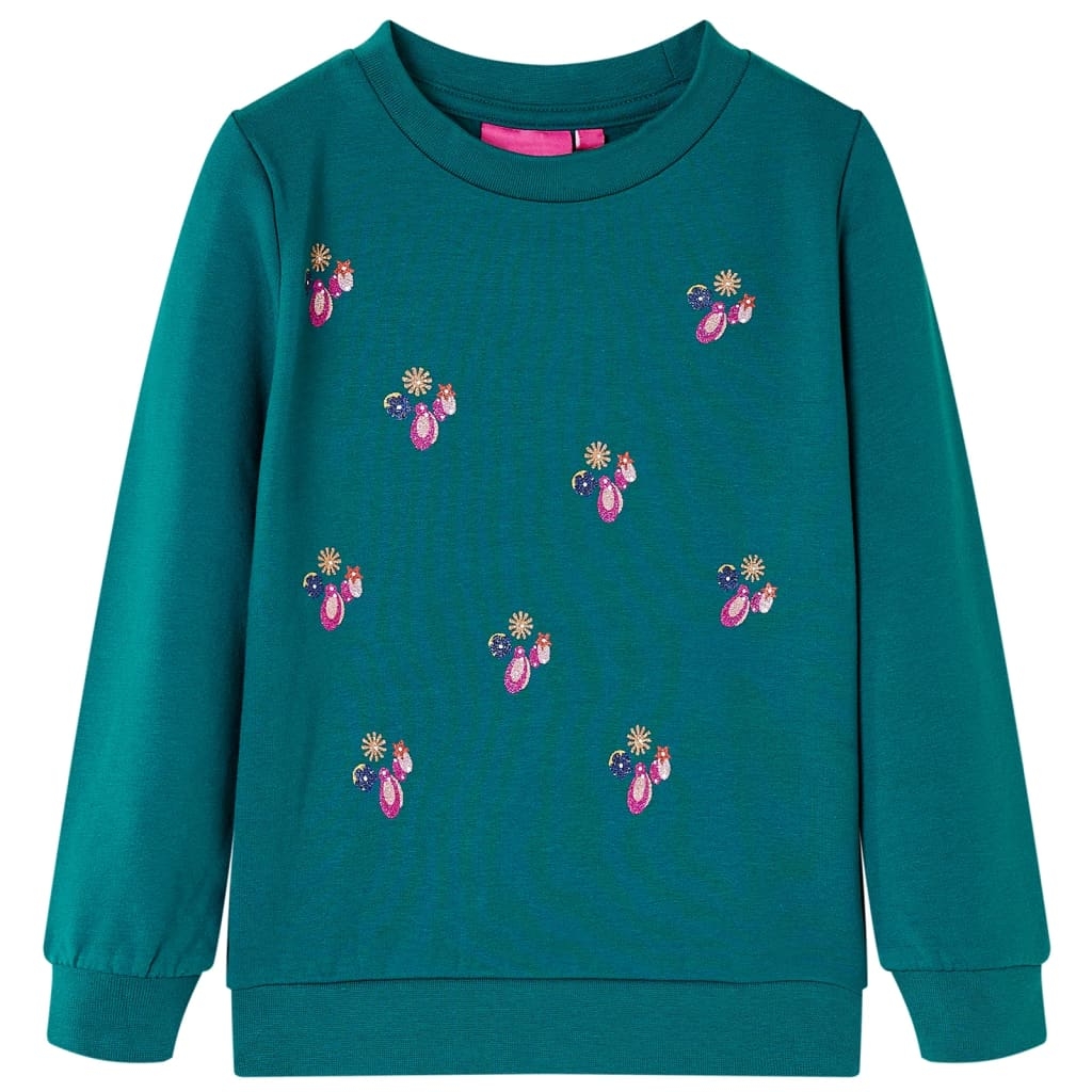 Kinder-Sweatshirt Dunkelgrün 104