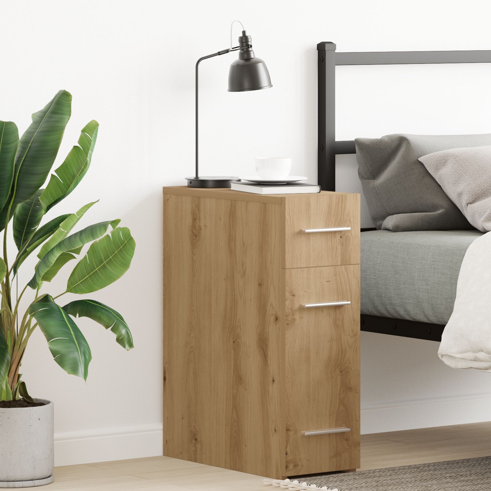 vidaXL Apotheker Schrank Artisan Eiche 20x45,5x60 cm Holzwerkstoff