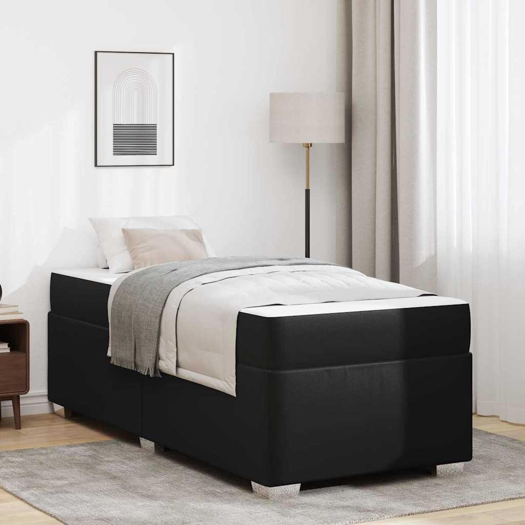 Bettgestell Sonstiges Schwarz 90 x 200 cm Kunstleder