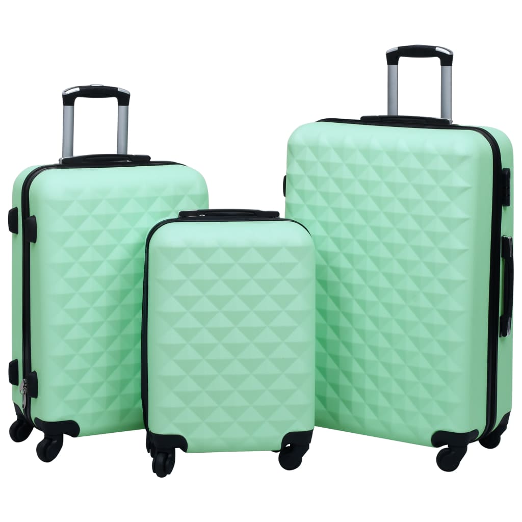 Hartschalen-Trolley-Set 3 Stk. Minzgrün ABS Hartschalen-Trolley-Set 3 Stk. Minzgrün ABS