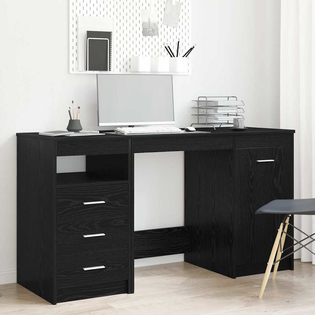 Schreibtisch Schwarze Eiche 140 x 50 x 76 cm Holzwerkstoff