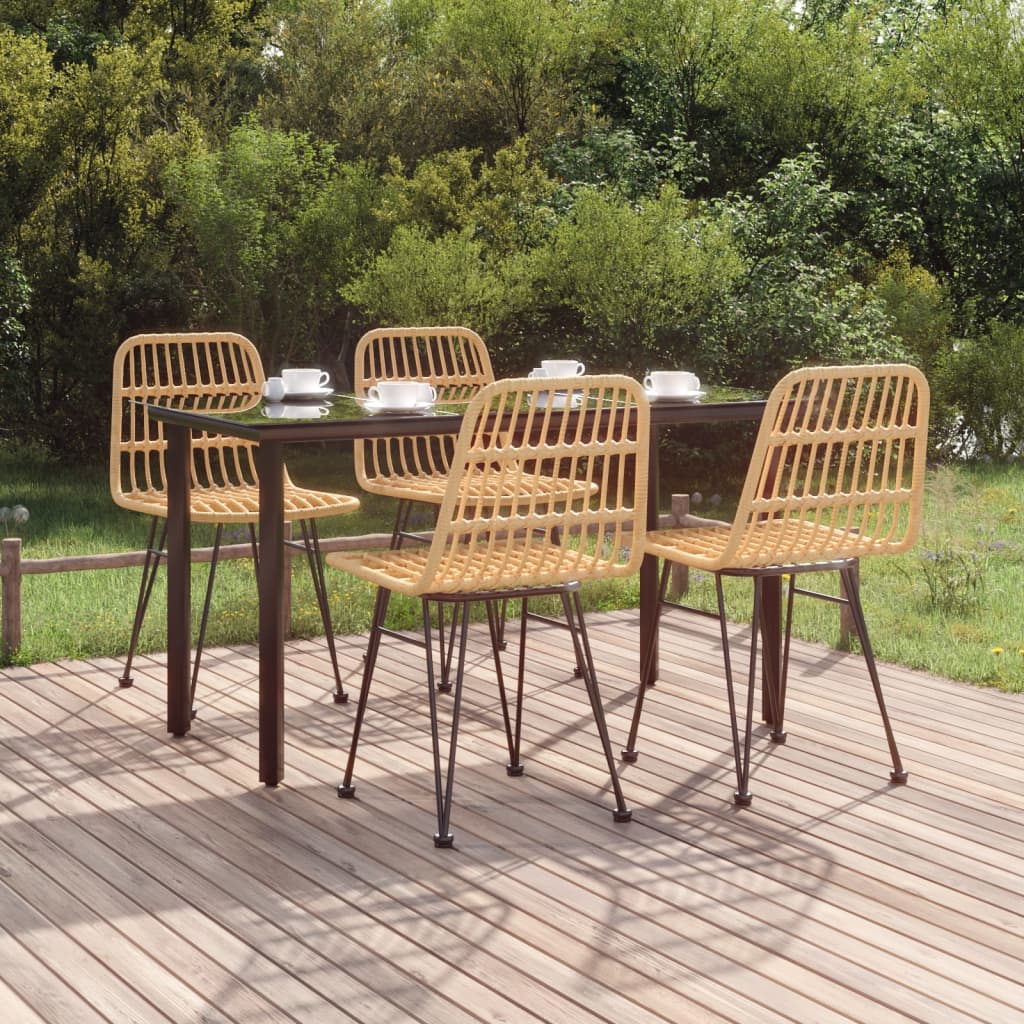 5-tlg. Garten-Essgruppe Poly Rattan 5-tlg. Garten-Essgruppe Poly Rattan
