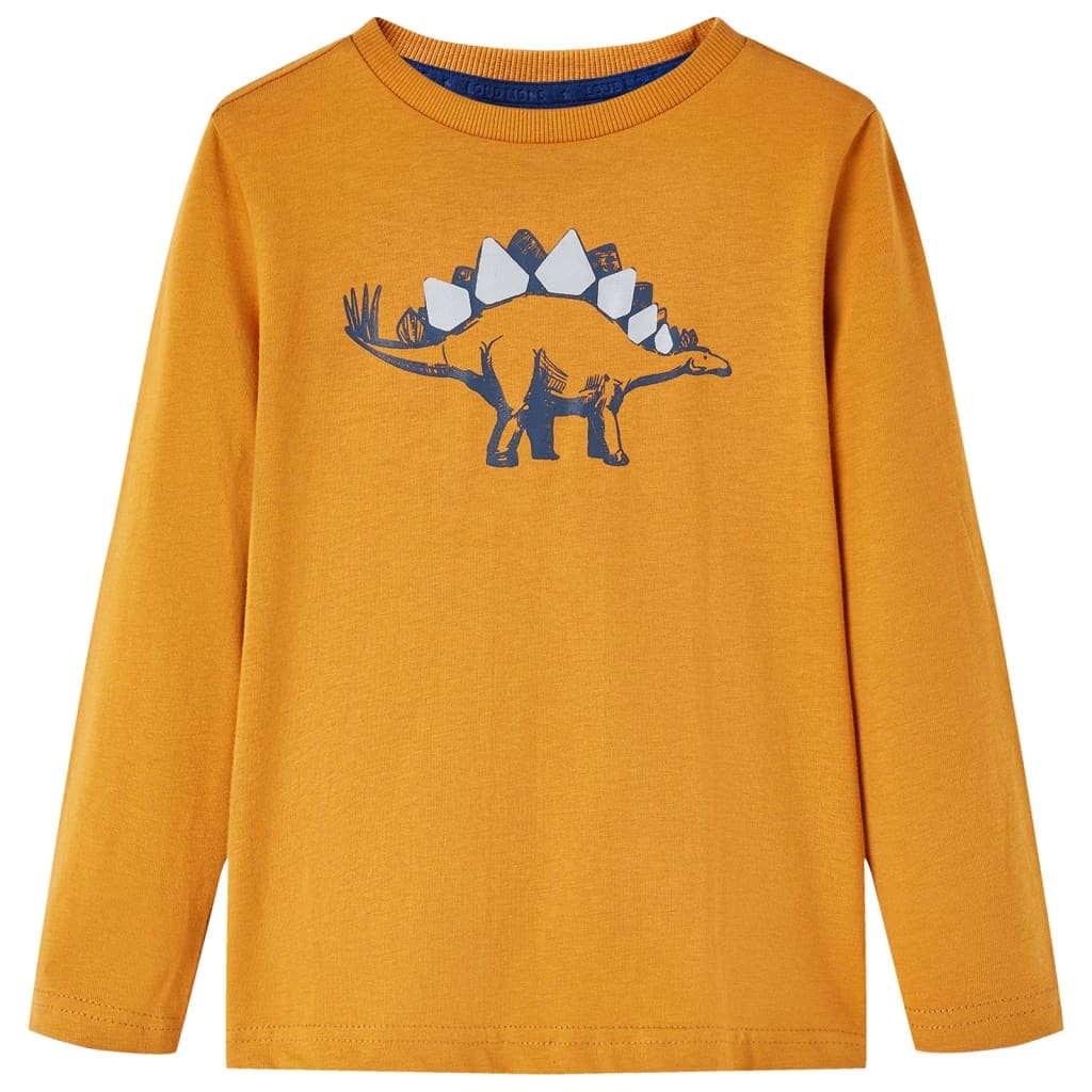 Kinder-Langarmshirt Dunkles Ocker 116 Kinder-Langarmshirt Dunkles Ocker 116