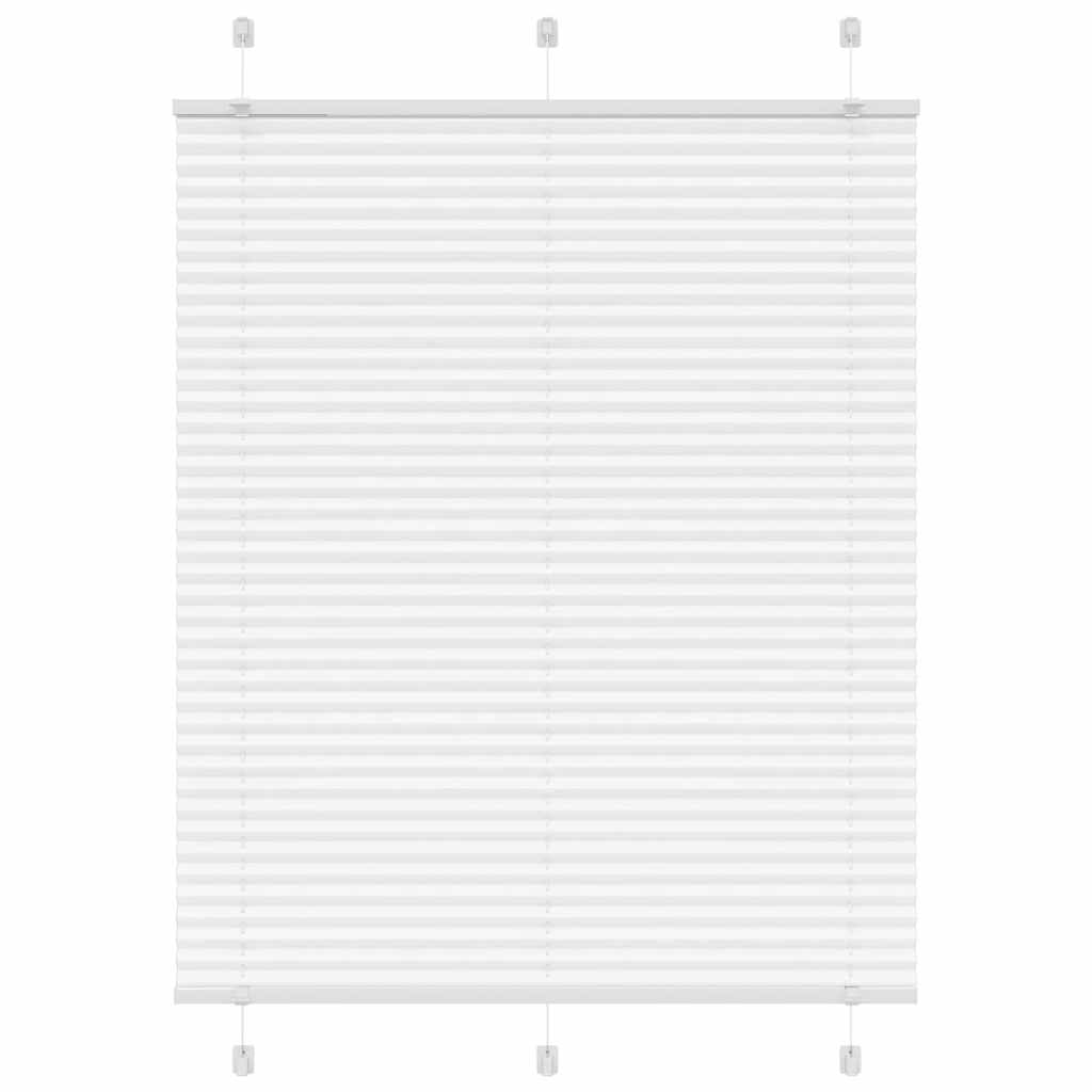 Plissee Weiß 105x100 cm Stoffbreite 104,4 cm Polyester