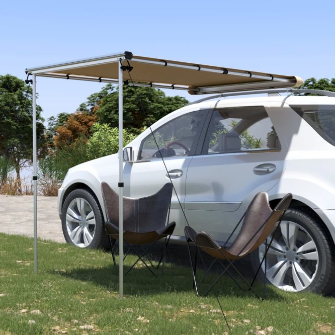 Wohnwagen-Markise 1,2x2x2,15 m Beige