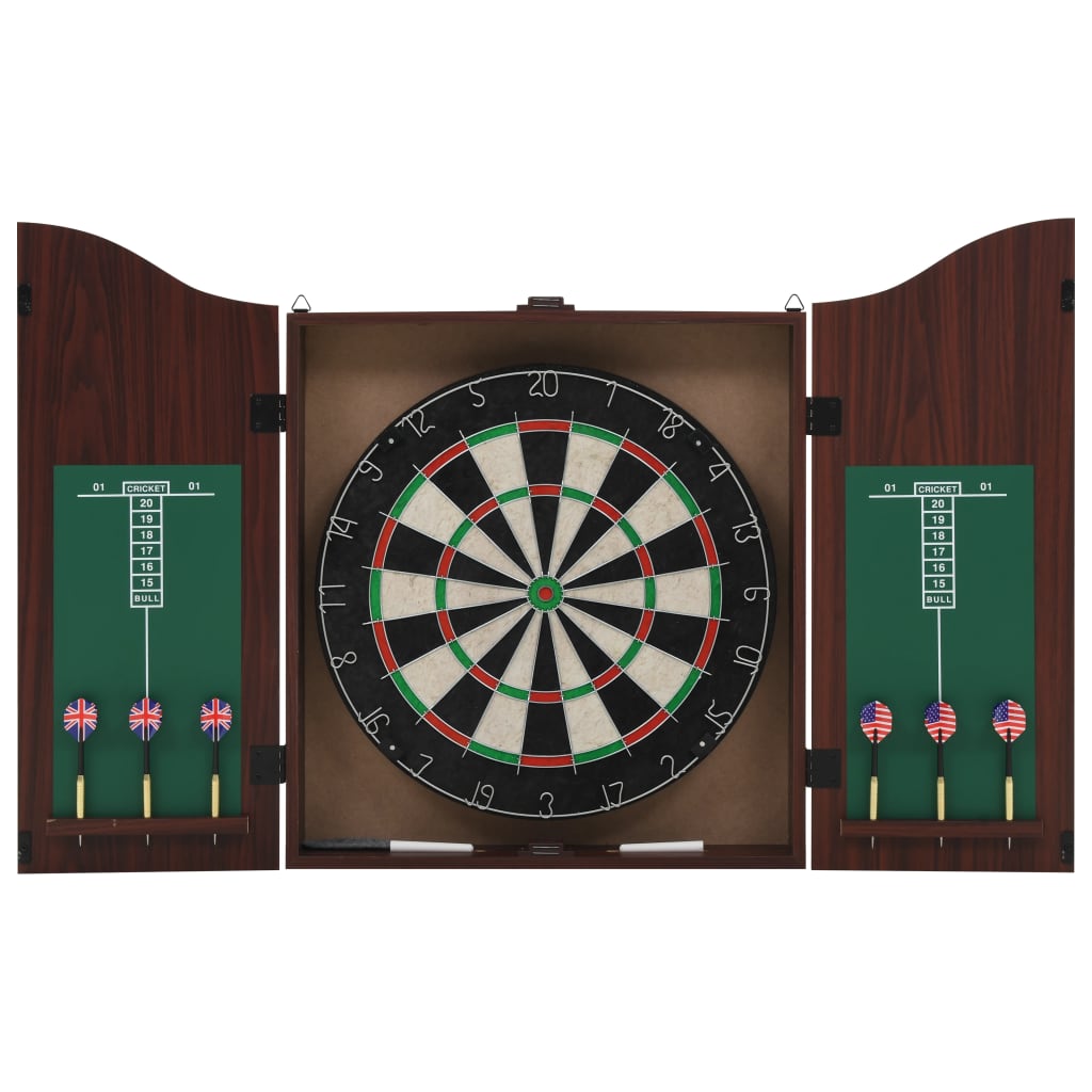 Professionelles Dartboard Sisal mit Schrank und 6 Dartpfeilen Professionelles Dartboard Sisal mit Schrank und 6 Dartpfeilen