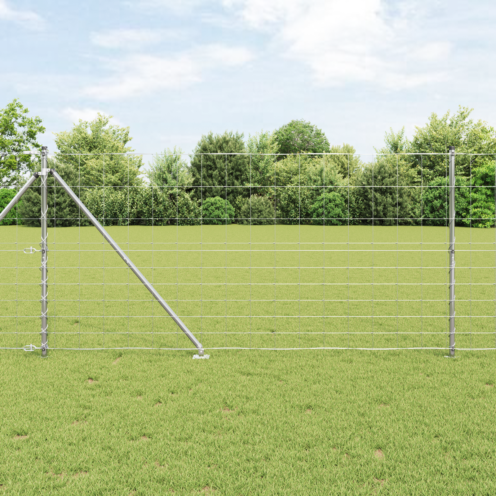 Feldzaun 1,2x25 m verzinkter Stahl