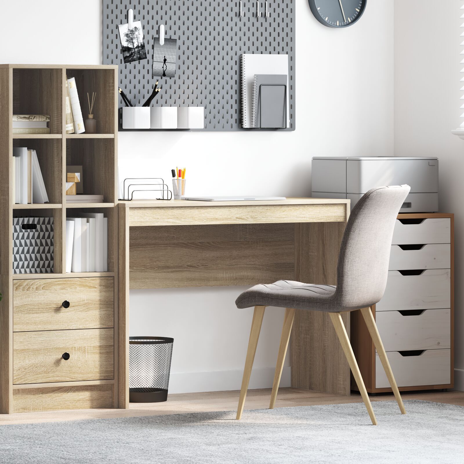 Schreibtisch Sonoma Eiche MDF 100 x 40 x 76 cm Einfach