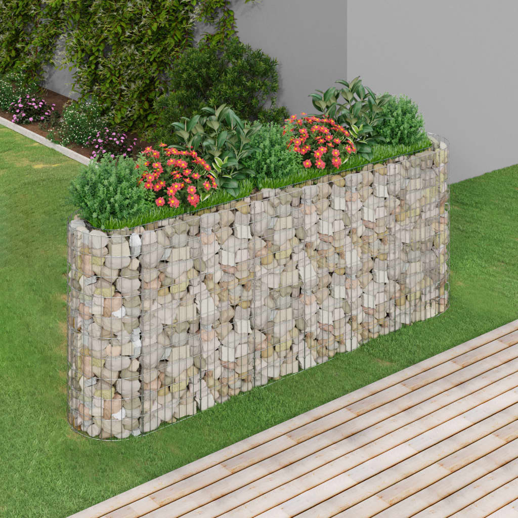 Gabionen-Hochbeet Verzinktes Eisen 260x50x100 cm Gabionen-Hochbeet Verzinktes Eisen 260x50x100 cm