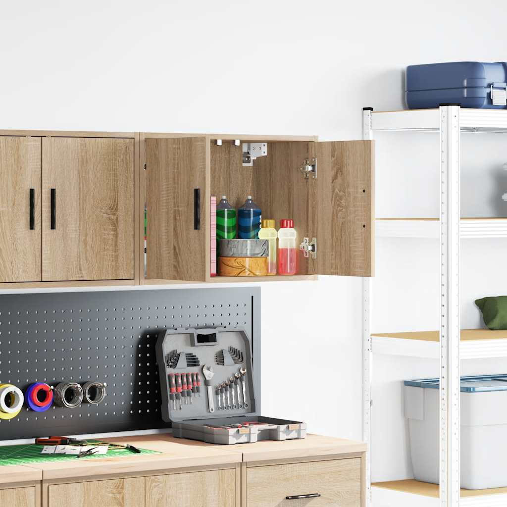 Garagen-Wandschrank Sonoma-Eiche Holzwerkstoff Garagen-Wandschrank Sonoma-Eiche Holzwerkstoff