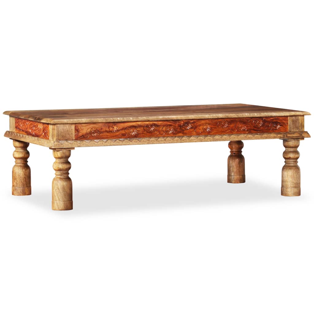 Couchtisch Massivholz Mango Akazie 110x60x38 cm