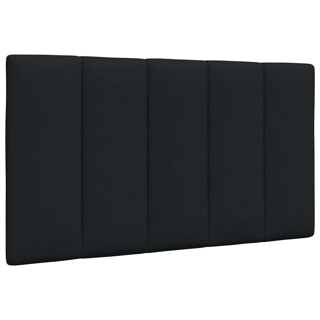 Kopfteil-Kissen Schwarz 80 cm Stoff