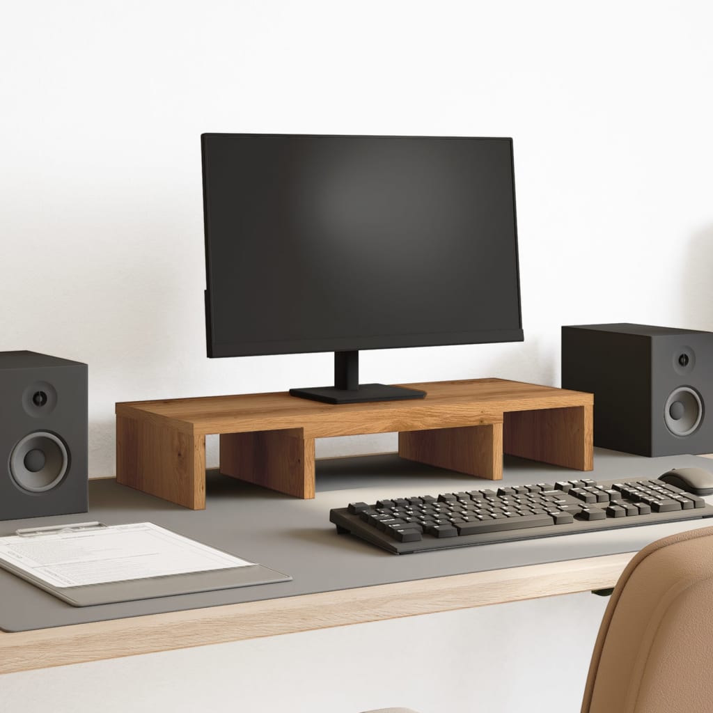 Monitorständer Verstellbar Artisan-Eiche 60x24x10,5 cm Monitorständer Verstellbar Artisan-Eiche 60x24x10,5 cm