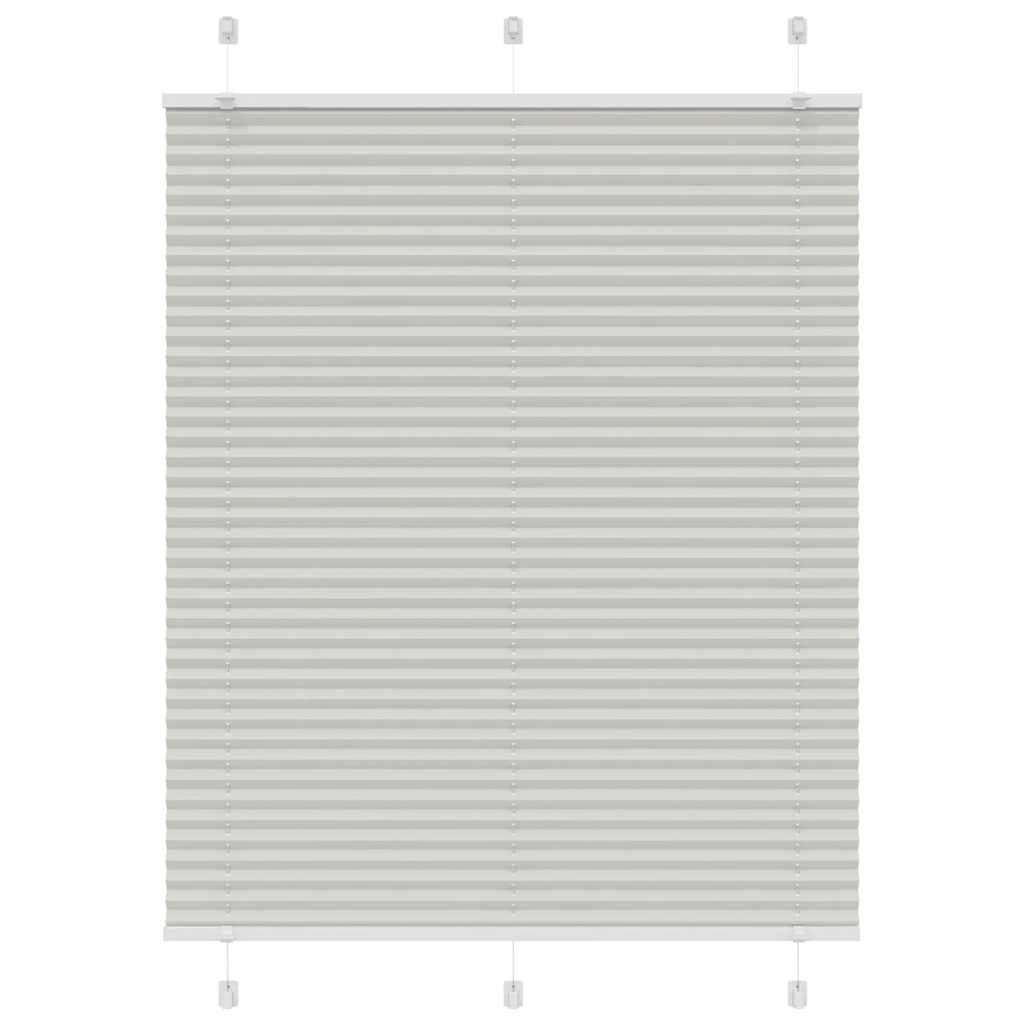 Plissee Hellgrau 105x100 cm Stoffbreite 104,4 cm Polyester