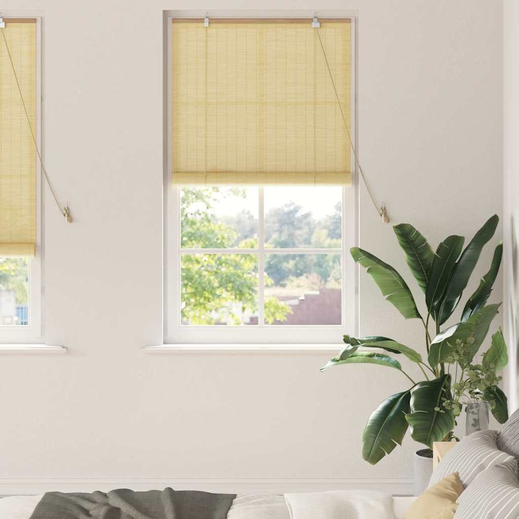 Fensterjalousien und -schattierungen Natur 80 x 220 cm Bambus